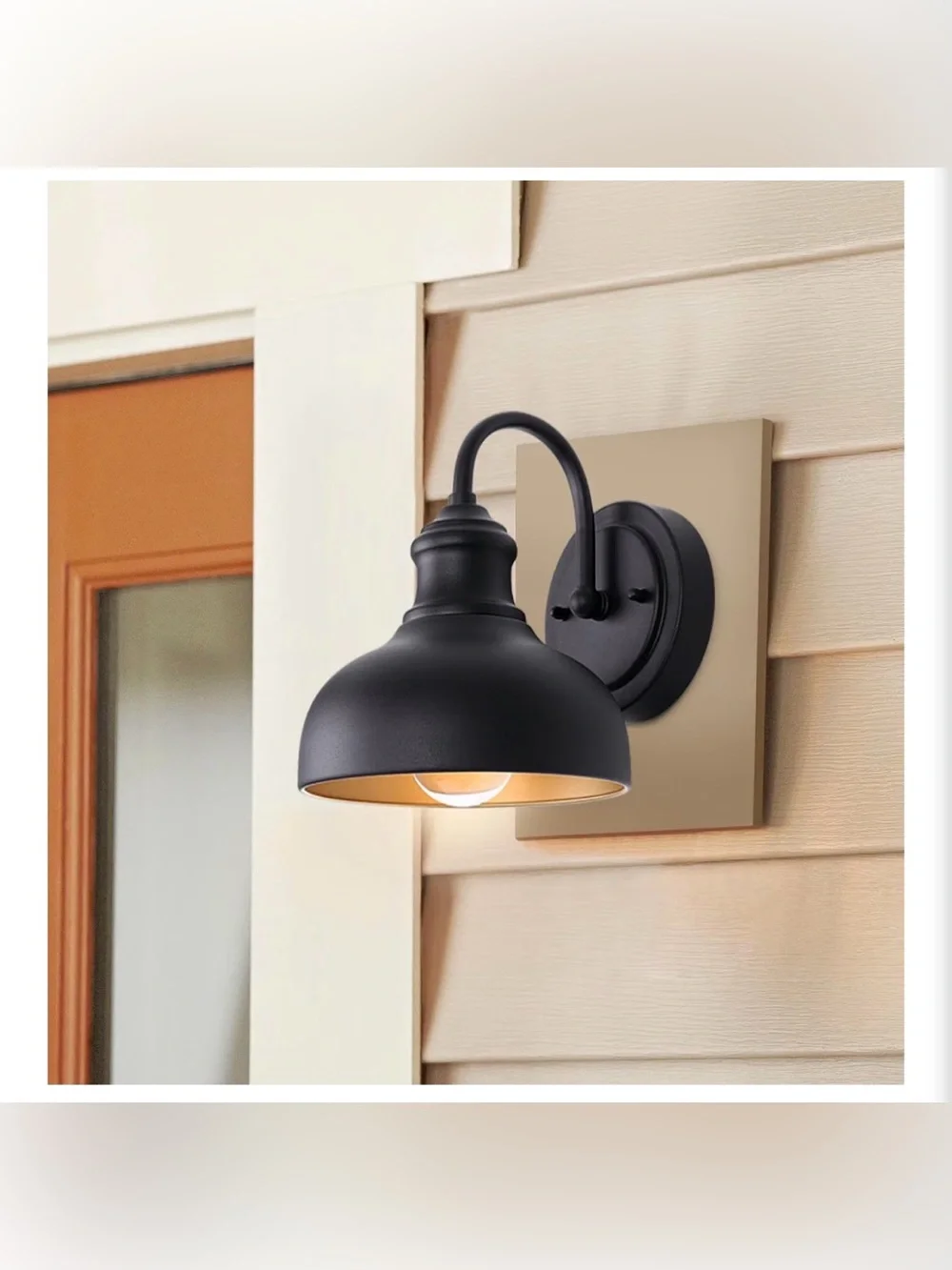 Matte Black Indoor Wall Lantern Sconce - Set of 4